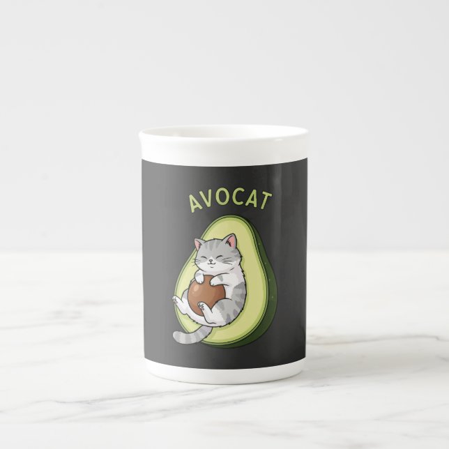 Caneca De Porcelana Modo Guac Meow (Frente)