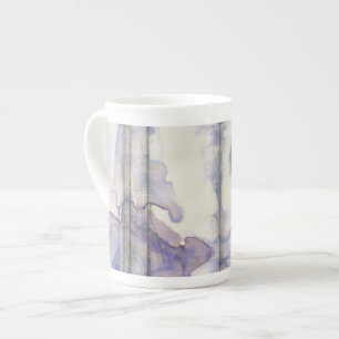 Caneca De Porcelana Mola de Expressão Livre Violeta