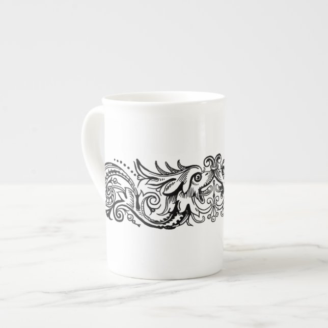 Caneca De Porcelana Monstros Bound Bone China Mug (Frente Esquerda)