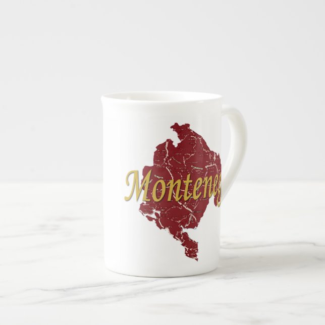 Caneca De Porcelana Montenegro (Frente Esquerda)