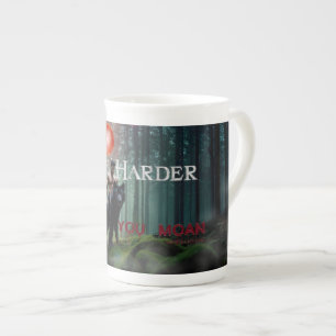 Caneca De Porcelana Mordida de homem musculoso sem camisa no Halloween