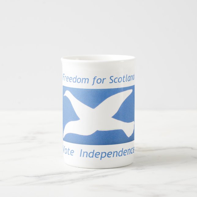 Caneca De Porcelana Mostra do ~ da independência de Scotland seu apoio (Frente)