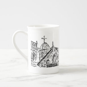Caneca De Porcelana Motivo de Acampamento por Babbie - Martha's Vineya