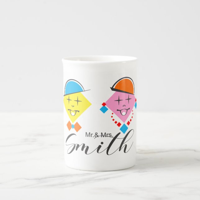 Caneca De Porcelana Mug/Caneca Mr. & Mrs. Smith (Frente)