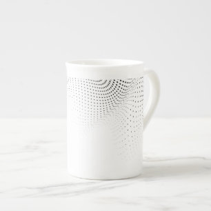 Caneca De Porcelana Mug China de Osso de Meia Bolinhas
