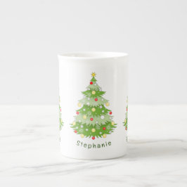 Caneca De Porcelana Mug Chinês de Osso da Árvore de Natal Personalizad