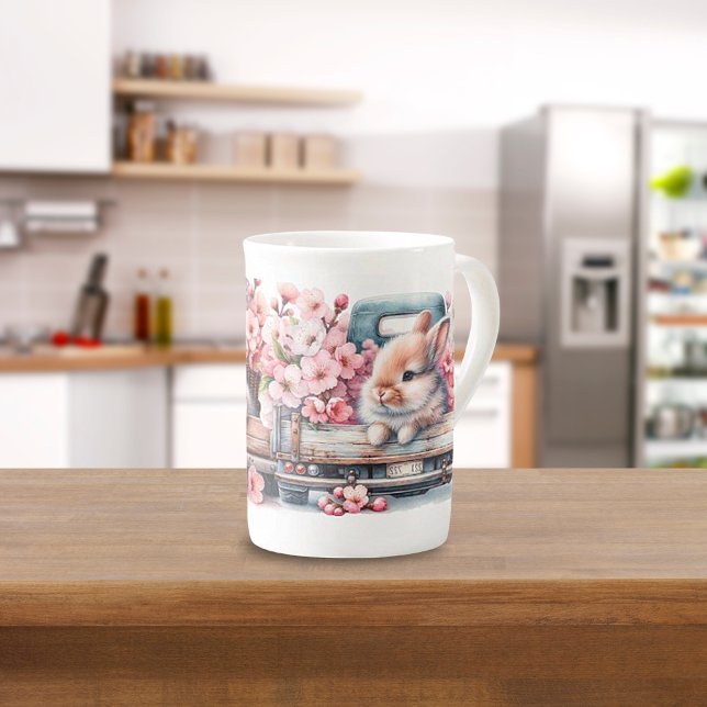 Caneca De Porcelana Mug da Especialidade Chinesa "Springtime Bunnies" (Criador carregado)