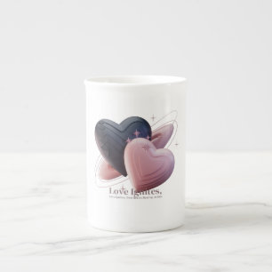 Caneca De Porcelana Mug de café inspirado no amor