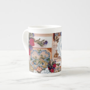 Caneca De Porcelana Mug de Osso Vitoriano na China
