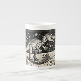 Caneca De Porcelana Mug do T-Rex Dinasaur para Historiadores