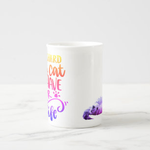 Caneca De Porcelana Mug Especialmente de Gato/Café