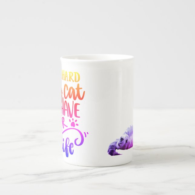 Caneca De Porcelana Mug Especialmente de Gato/Café (Frente)