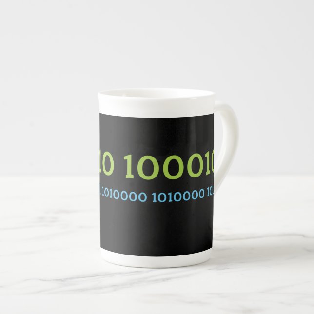 Caneca De Porcelana Mug preto de café BiNALUXE (Frente Esquerda)