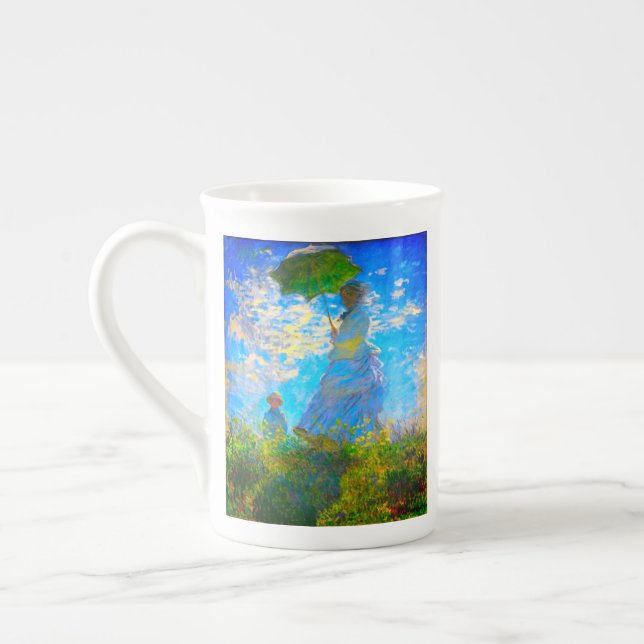 Caneca De Porcelana Mulher Monet com Parasol (Esquerda)