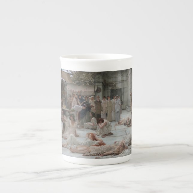 Caneca De Porcelana Mulheres de Amphissa (por Sir Lawrence Alma-Tadema (Frente)