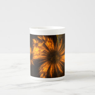 Caneca De Porcelana Mystique Garden Abstrato Art