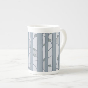Caneca De Porcelana Na cinza de Woods Cone China Mug