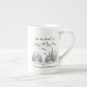Caneca De Porcelana Na Floresta vou ao Perder da minha mente, encontra