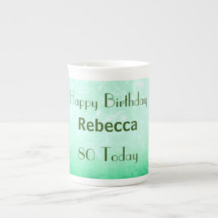 Caneca De Porcelana Na moda 80 Birthday Personalizado