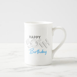 Caneca De Porcelana Na moda Happy 50th Birthday Typografia