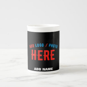 CANECA DE PORCELANA NA MODA MODERNO PERSONALIZÁVEL NEGRO VERIFICADO CO