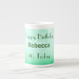 Caneca De Porcelana Na moda personalizado por aniversário de 40 anos
