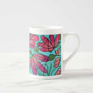 CANECA DE PORCELANA NEUROGRÁFICO FLORES DE PRIMAVERA