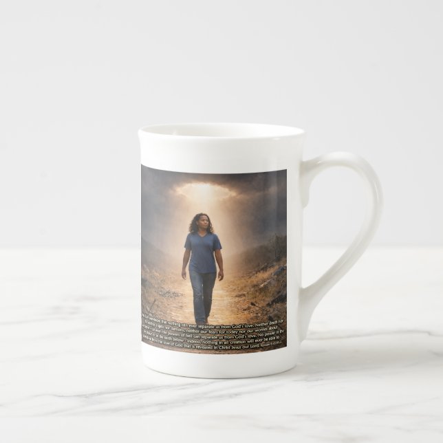 Caneca De Porcelana Never separated from God (Direita)