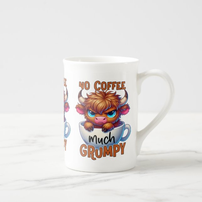 Caneca De Porcelana No Coffee Much Grumpy  (Direita)