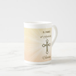 Caneca De Porcelana Nome Personalizado, 10º Aniversário da Ordenação