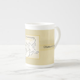 Caneca De Porcelana Nome Personalizado, Bênçãos de Aniversário de Casa