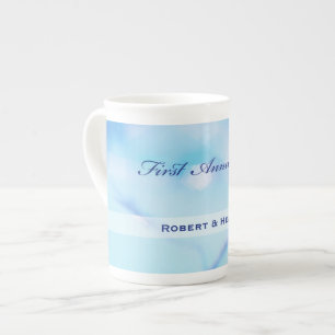 Caneca De Porcelana Nome Personalizado, Primeiro Aniversário de Casam