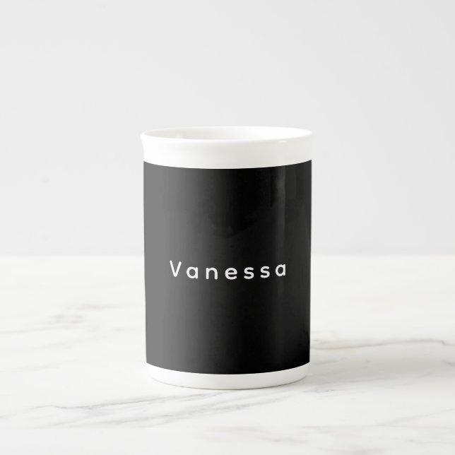 Caneca De Porcelana Nome simples clássico profissional personalizado p (Frente)