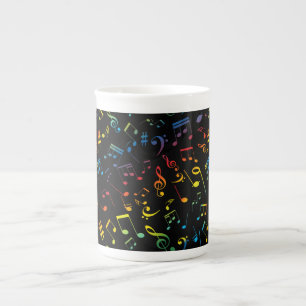 Caneca De Porcelana Notas Musicais 5
