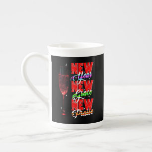 Caneca De Porcelana Novo Ano Novo Carência Novo Elogio