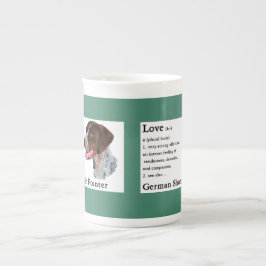 Caneca De Porcelana O Amor Do Ponteiro Alemão Curto É