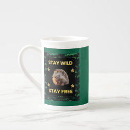 Caneca De Porcelana O Cachorro - Fique Selvagem Fique Livre