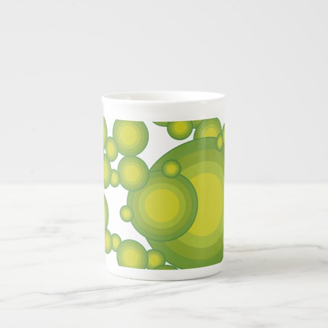 Caneca De Porcelana O estilo do ano verde 70 (Frente)