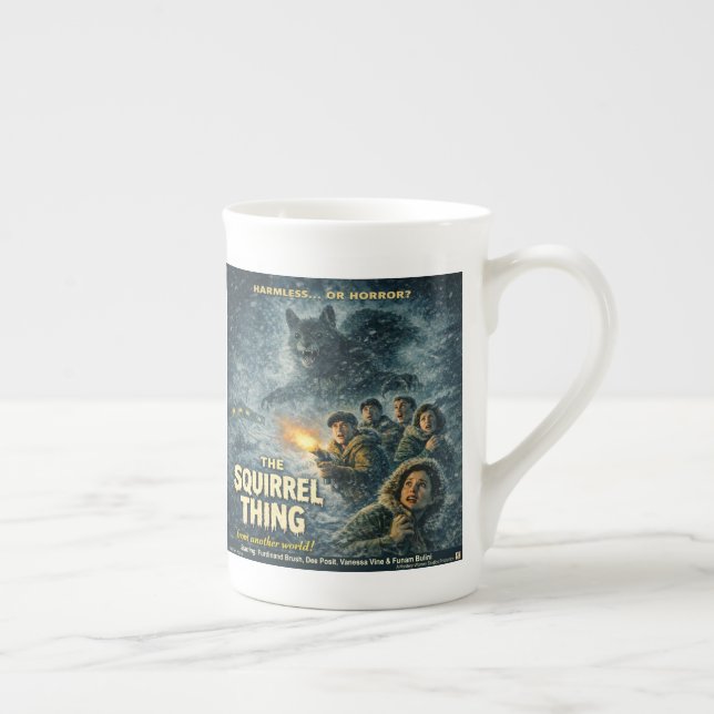Caneca De Porcelana O Filme Paródia da Coisa Esquilo (Direita)