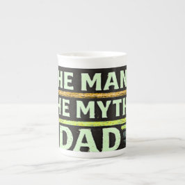 Caneca De Porcelana O Homem O Mito Papai Dia dos Pais Vintage