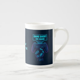 Caneca De Porcelana O Jogo Acabou? Tente De Novo! Futuro Jogador Mug