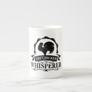 Caneca De Porcelana O Murmurador de Galinhas Engraçado