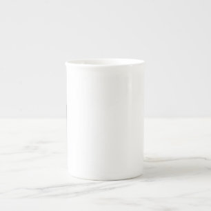 Caneca De Porcelana O número zero (0) a preto