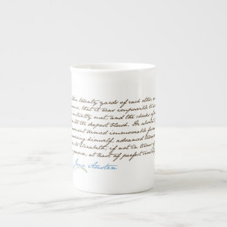 Caneca De Porcelana O orgulho de Jane Austen & as citações #1 do