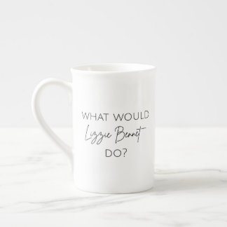 Caneca De Porcelana O Que Lizzie Bennet Faria?
