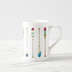 Caneca De Porcelana Oars de Vintage