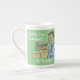 Caneca De Porcelana Obrigado a um professor asiático