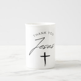 Caneca De Porcelana Obrigado Jesus Mug, Bíblia Versa Bíblia Cristã