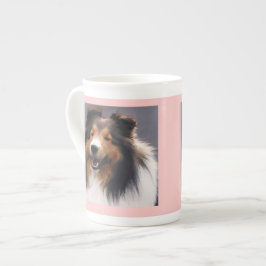 Caneca De Porcelana Ofertas de arte Shetland Sheepdog