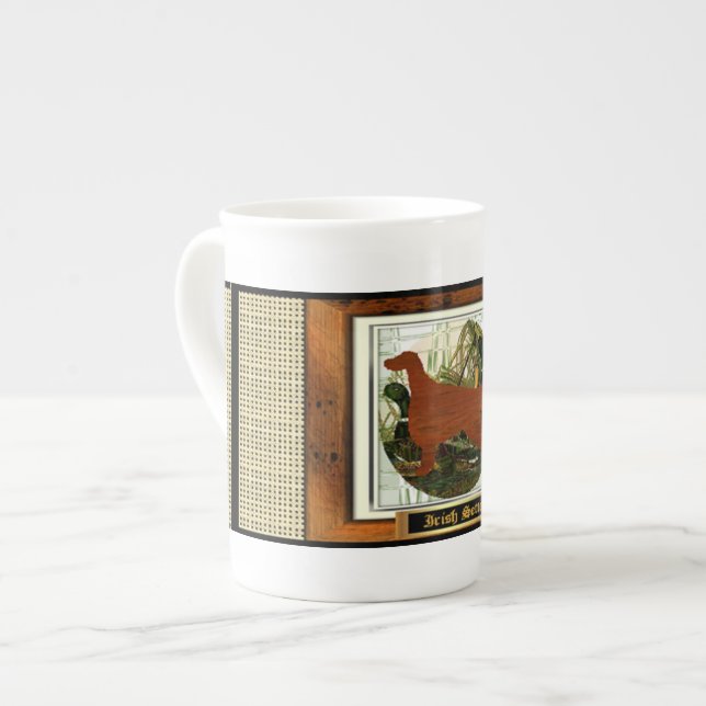 Caneca De Porcelana Ofertas esportivas do setter irlandês (Frente Esquerda)